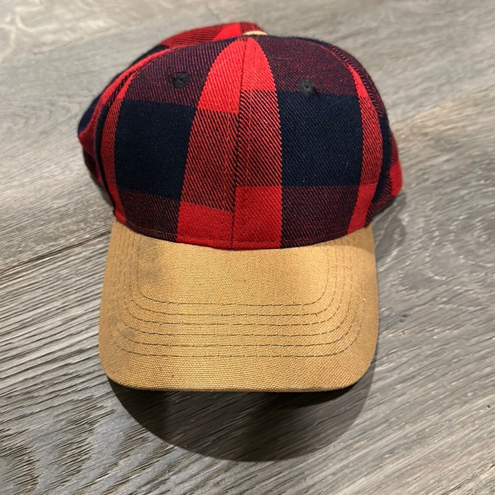 Buffalo plaid cap